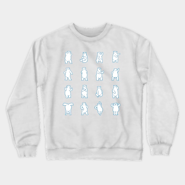 Posing and dancing polar bears  :) Crewneck Sweatshirt by KIDEnia